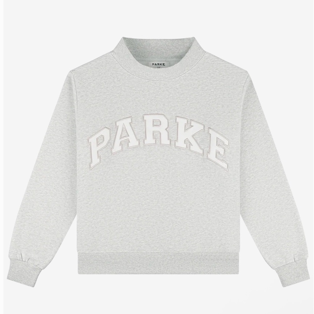 PARKE Gray Crewneck Sweater for Men